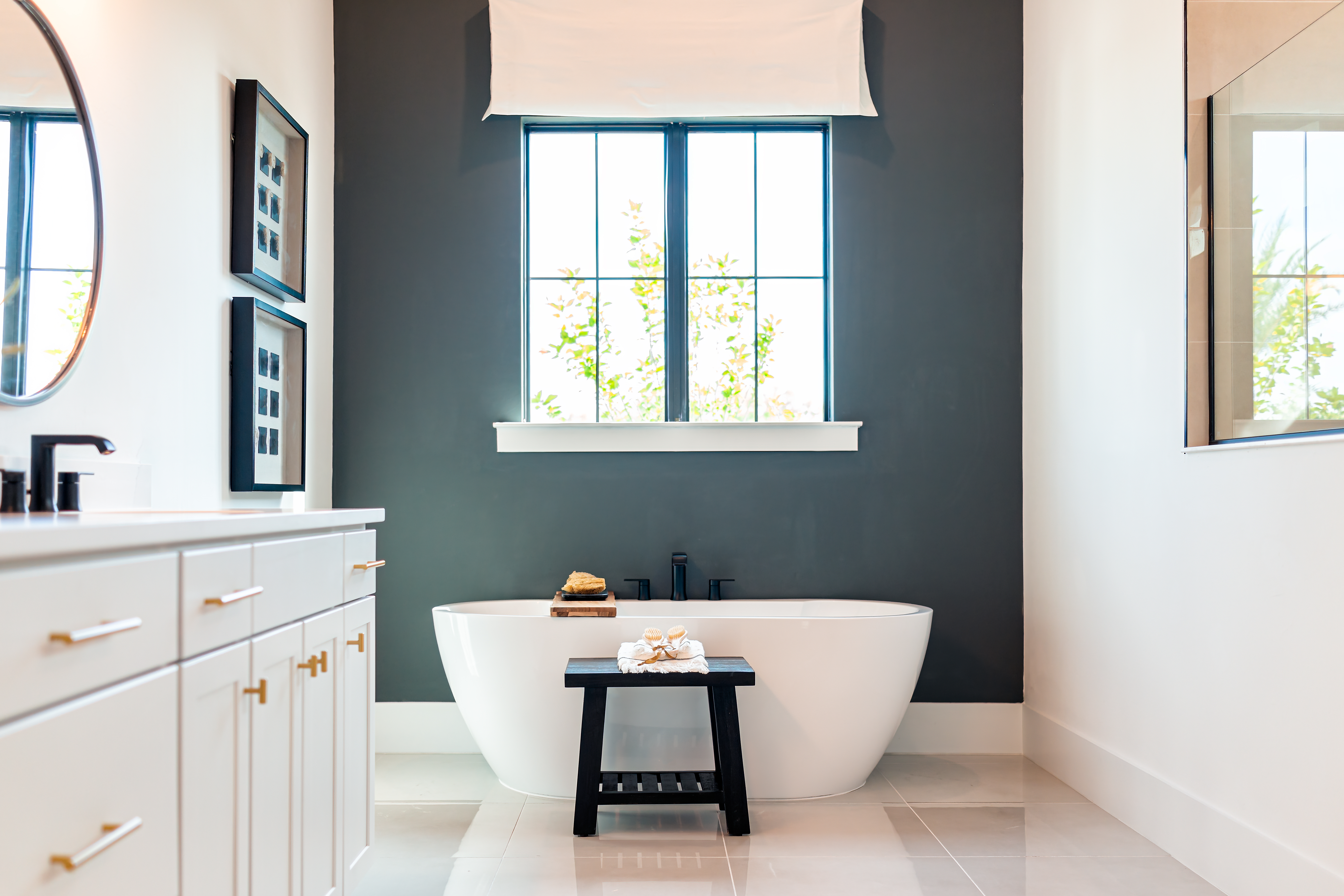 Residential bathroom interior