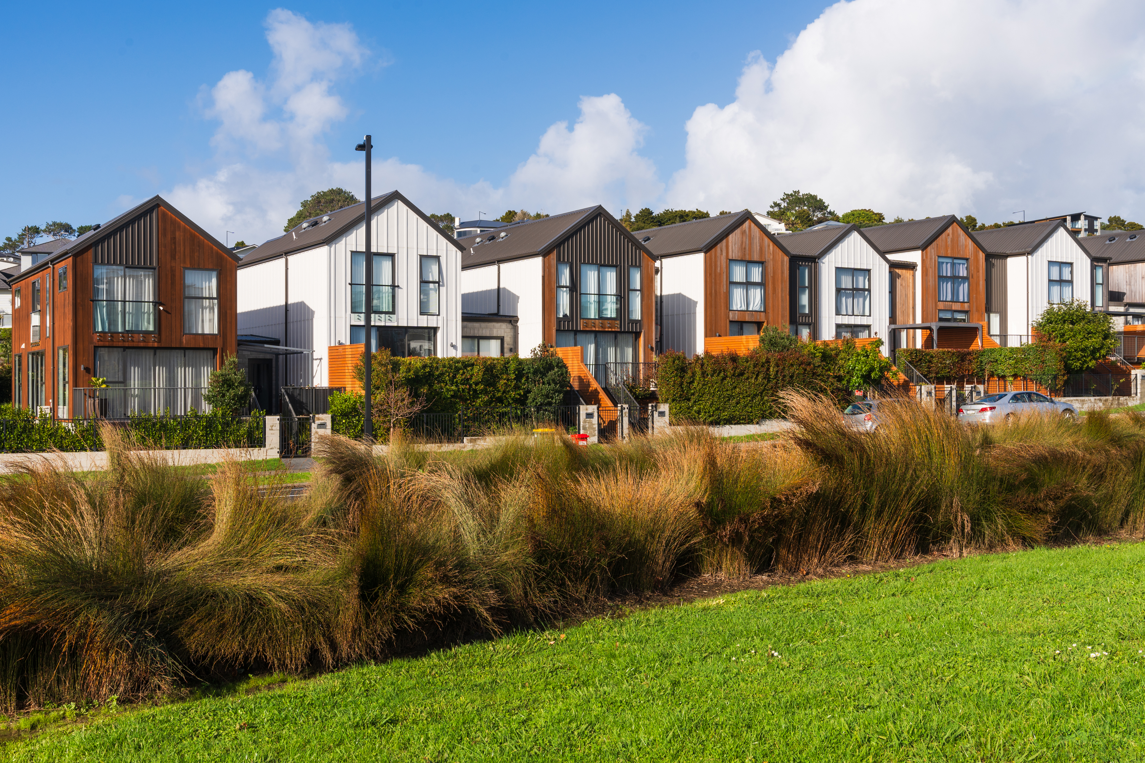 Modern townhomes development